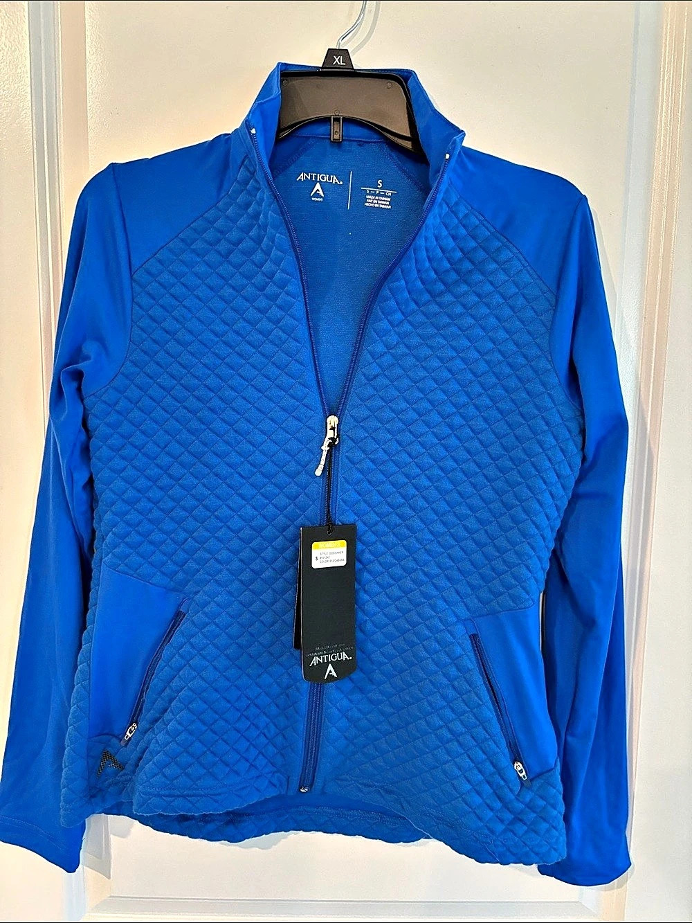 Antigua Jacket Quilted Blue small